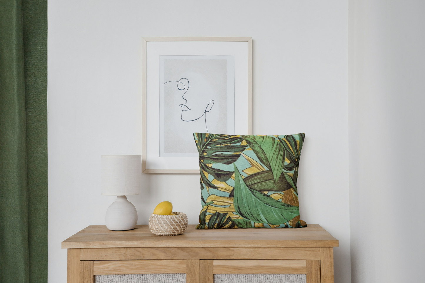 Green Leaves Cushion
