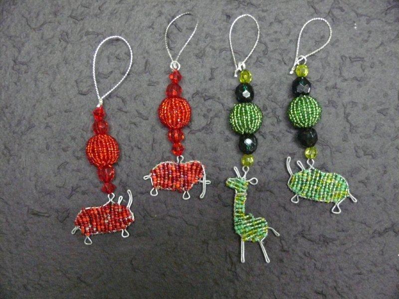 Hanging African Charm Christmas Decorations