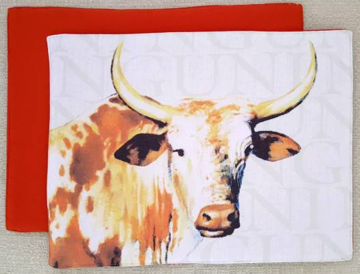 Fabric Placemats - Nguni Head