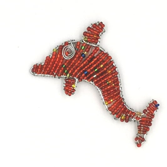 African Beaded Dolphin Fridge Magnet