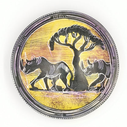 Rhino Soapstone Bowl - Medium