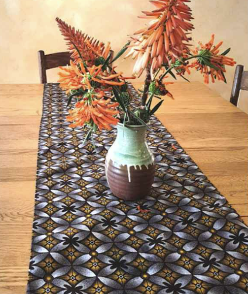 Table Runner - Shweshwe Chocolate