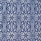 Table Runner - Shweshwe Navy Flower
