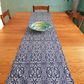 Table Runner - Shweshwe Navy Flower