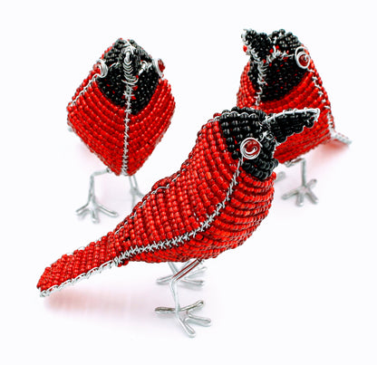 Beaded Red Bird