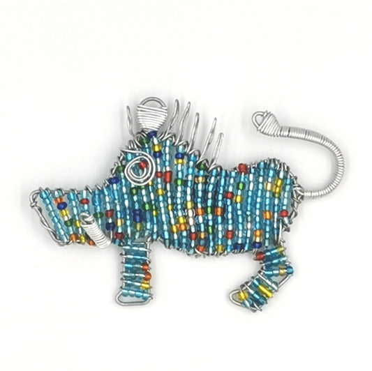African Beaded Warthog Fridge Magnet