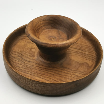 Chip 'n Dip Bowl - Walnut