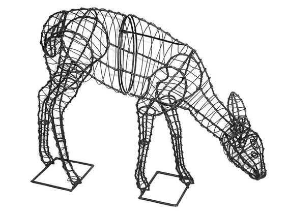 3D Wire Deer Outdoor Sculpture