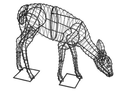 3D Wire Deer Outdoor Sculpture