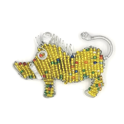African Beaded Warthog Fridge Magnet