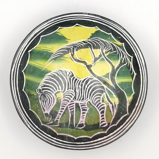 Zebra Soapstone Bowl - Small